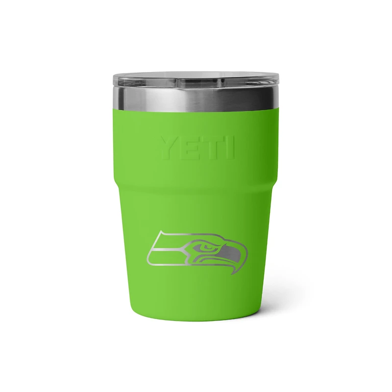 Gobelet empilable YETI Seattle Seahawks Rambler de 473 ml (16 oz) avec couvercle MagSlider