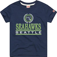 T-shirt Youth Homage College Navy Seattle Seahawks Crest Tri-Blend
