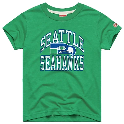 T-shirt Youth Homage Green Seattle Seahawks Arch Tri-Blend
