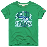 T-shirt Youth Homage Green Seattle Seahawks Arch Tri-Blend