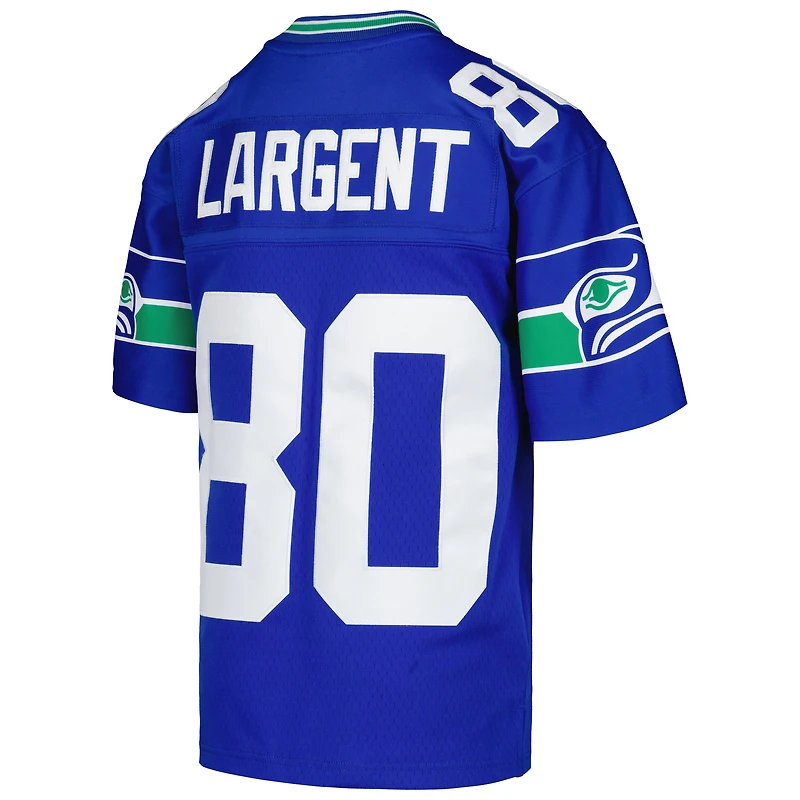 Maillot Mitchell & Ness Steve Largent Royal Seattle Seahawks 1985 pour joueur retraité