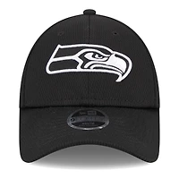 Youth New Era Black Seattle Seahawks Main B-Dub 9FORTY Adjustable Hat