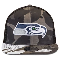 Youth New Era Camo/Black Seattle Seahawks Trucker 9FIFTY Snapback Hat