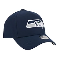 Youth New Era  College Navy Seattle Seahawks 9FORTY A-Frame Adjustable Hat