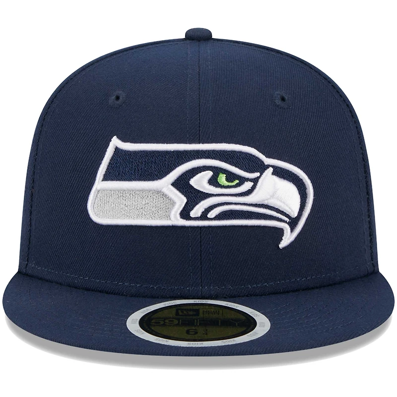 Casquette ajustée 59FIFTY Main Seattle Seahawks New Era bleu marine pour jeune