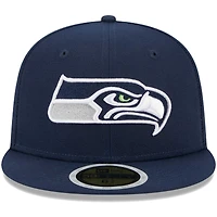 Casquette ajustée 59FIFTY Main Seattle Seahawks New Era bleu marine pour jeune
