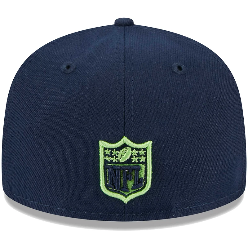 Casquette ajustée 59FIFTY Main Seattle Seahawks New Era bleu marine pour jeune