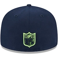 Casquette ajustée 59FIFTY Main Seattle Seahawks New Era bleu marine pour jeune