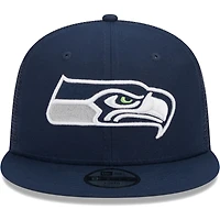 Casquette New Era College Navy Seattle Seahawks Main Trucker 9FIFTY Snapback pour jeune