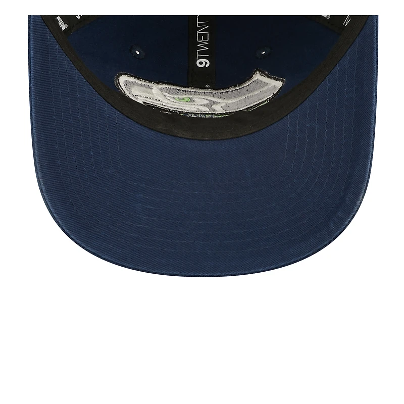 Youth New Era Navy Seattle Seahawks 2022 Sideline - 9TWENTY Adjustable Hat