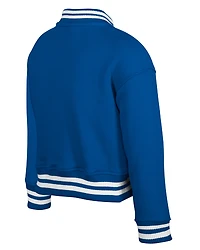 Veste polaire à boutons-pression New Era Royal Seattle Seahawks Throwback Chenille Applique pour jeune