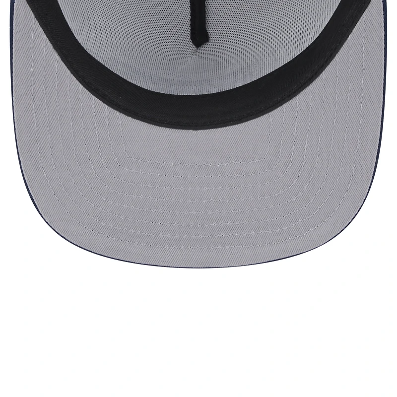 Youth New Era White/College Navy Seattle Seahawks Distressed 9FIFTY A-Frame Snapback Hat