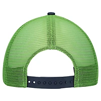 Youth New Era  White/College Navy Seattle Seahawks Streak 9FORTY A-Frame Adjustable Hat