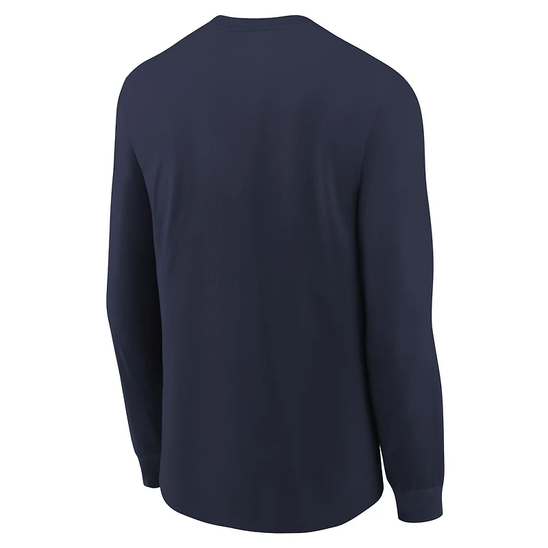 Youth Nike College Navy Seattle Seahawks Icon - Long Sleeve T-Shirt
