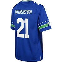 Maillot de match Nike Devon Witherspoon Royal des Seattle Seahawks pour jeune