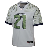 Maillot Nike Devon Witherspoon Wolf Grey pour jeune, collection Rivalries 2025 des Seattle Seahawks
