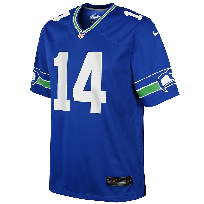 Maillot de match Nike DK Metcalf Royal Seattle Seahawks pour jeune