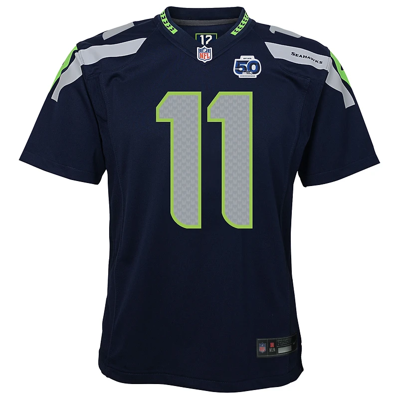 Youth Nike Jaxon Smith-Njigba College Navy Seattle Seahawks 50th Season Game Jersey