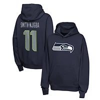 Sweat à capuche en polaire Nike Jaxon Smith-Njigba College bleu marine Seattle Seahawks pour jeunes, avec nom et numéro.