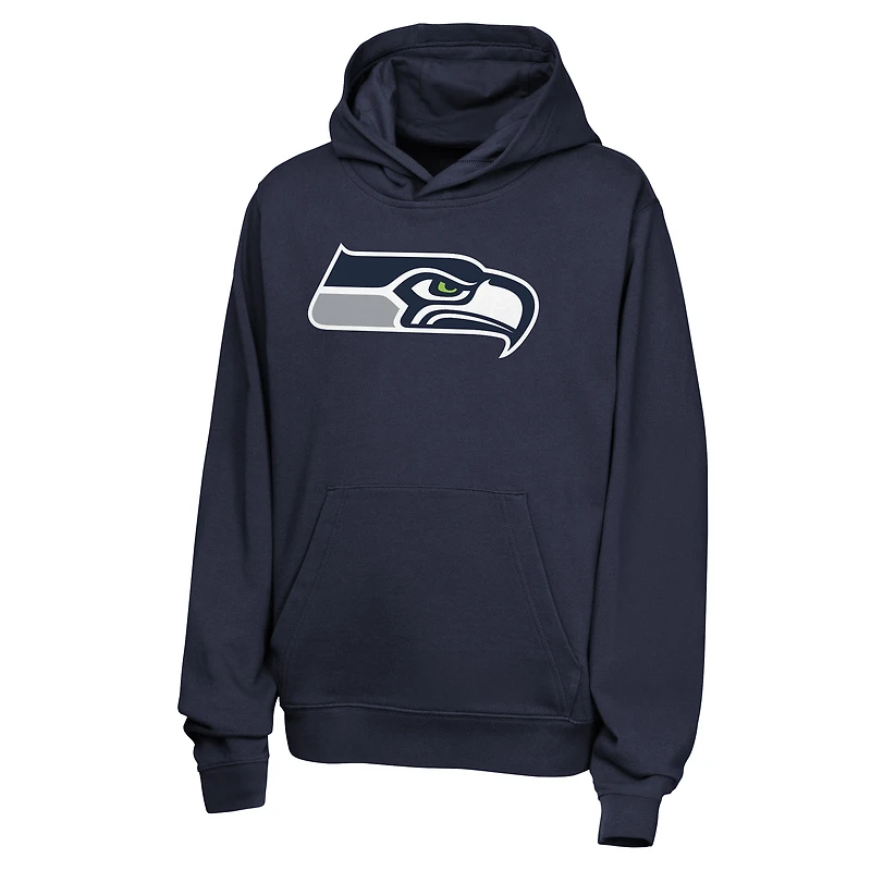 Sweat à capuche en polaire Nike Jaxon Smith-Njigba College bleu marine Seattle Seahawks pour jeunes, avec nom et numéro.