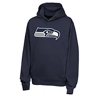 Sweat à capuche en polaire Nike Jaxon Smith-Njigba College bleu marine Seattle Seahawks pour jeunes, avec nom et numéro.