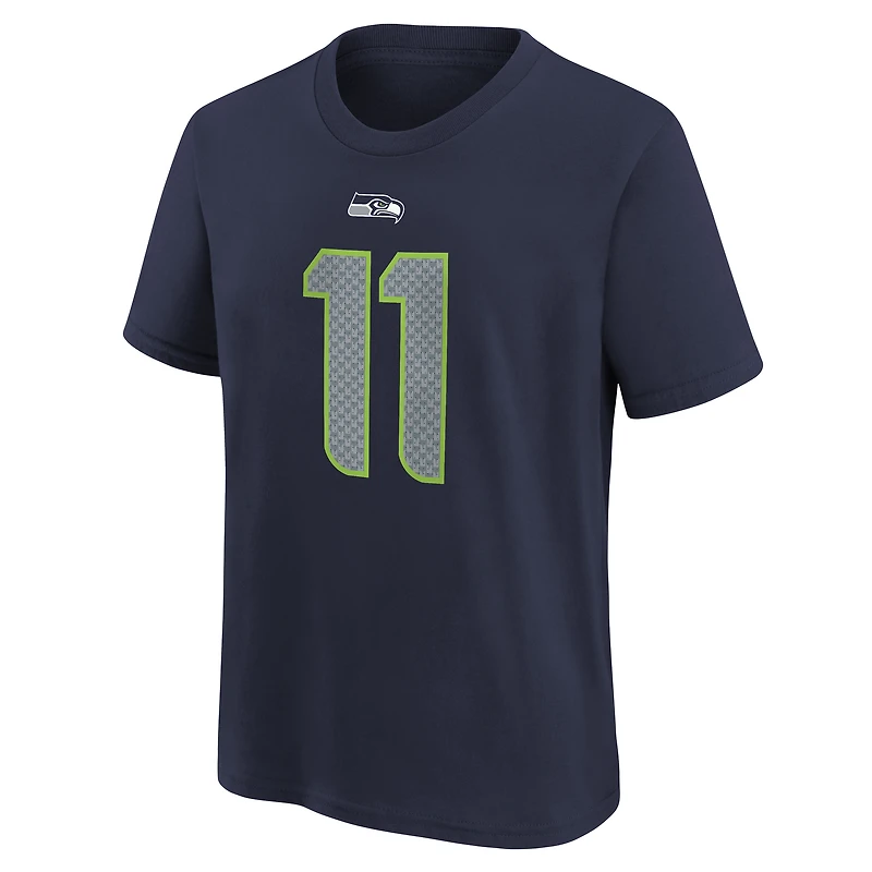 Youth Nike Jaxon Smith-Njigba College Navy Seattle Seahawks Player Name & Number T-Shirt