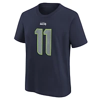 Youth Nike Jaxon Smith-Njigba College Navy Seattle Seahawks Player Name & Number T-Shirt