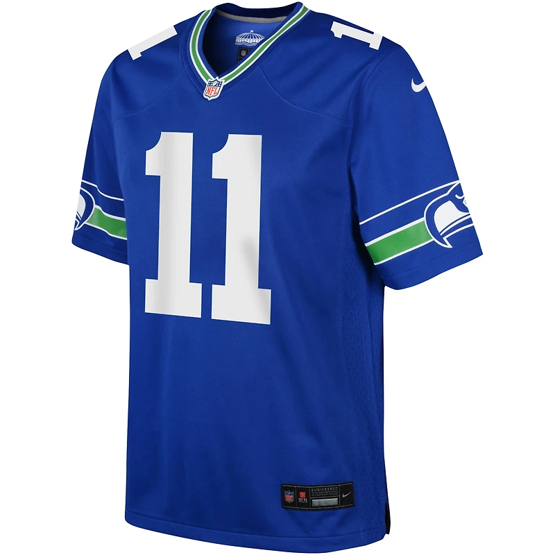 Maillot de match Nike Jaxon Smith-Njigba Royal Seattle Seahawks pour jeunes
