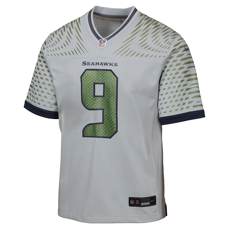 Maillot Nike Kenneth Walker III pour jeune, gris loup, collection Rivalries 2025 des Seattle Seahawks