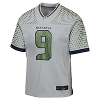 Maillot Nike Kenneth Walker III pour jeune, gris loup, collection Rivalries 2025 des Seattle Seahawks