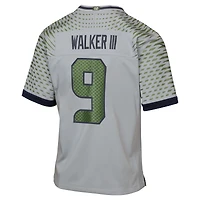 Maillot Nike Kenneth Walker III pour jeune, gris loup, collection Rivalries 2025 des Seattle Seahawks