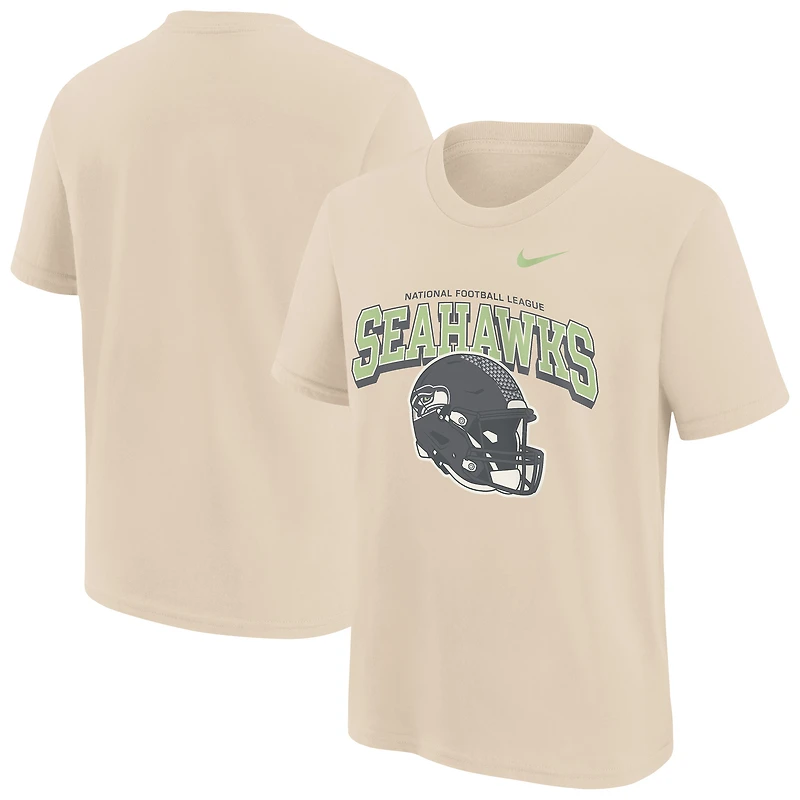 T-shirt Nike Easy Lane naturel pour jeunes Seattle Seahawks