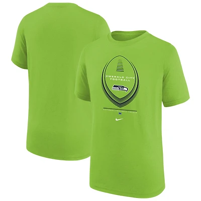 Youth Nike  Neon Green Seattle Seahawks Icon Legend Dri-FIT T-Shirt