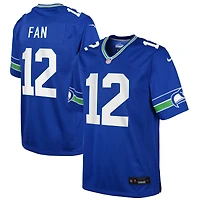 Youth Nike Royal Seattle Seahawks 12th Fan Alternate Game Jersey