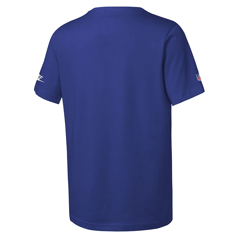 T-shirt Nike Royal Seattle Seahawks 2025 Sideline Dri-FIT pour jeune