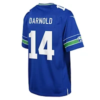Youth Nike Sam Darnold Royal Seattle Seahawks Game Jersey