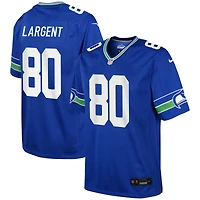 Maillot de match joueur retraité suppléant Nike Steve Largent Royal Seattle Seahawks pour jeune