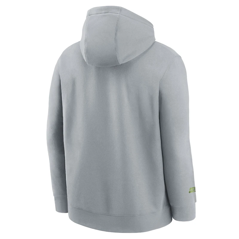 Sweat à capuche Nike Wolf Grey Seattle Seahawks 2025 Rivalries Collection Club pour jeune