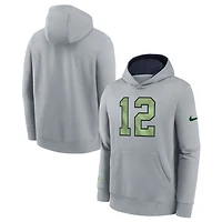 Sweat à capuche Nike Wolf Grey Seattle Seahawks 2025 Rivalries Collection Club pour jeune