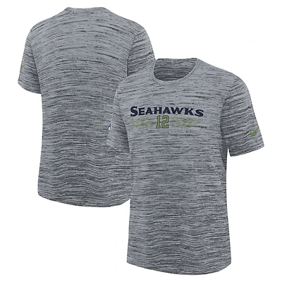 Youth Nike  Wolf Gray Seattle Seahawks 2025 Rivalries Collection Sideline Velocity Dri-FIT T-Shirt