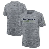 Youth Nike  Wolf Gray Seattle Seahawks 2025 Rivalries Collection Sideline Velocity Dri-FIT T-Shirt