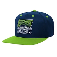 Youth Outerstuff College Navy Seattle Seahawks Team Gradient Deadstock Snapback Hat