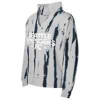 Sweat-shirt gris à col en V pour filles des Seattle Sounders FC Big League