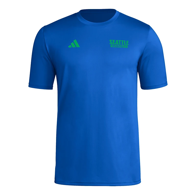 Men's adidas Blue Seattle Sounders FC Local Wrap T-Shirt