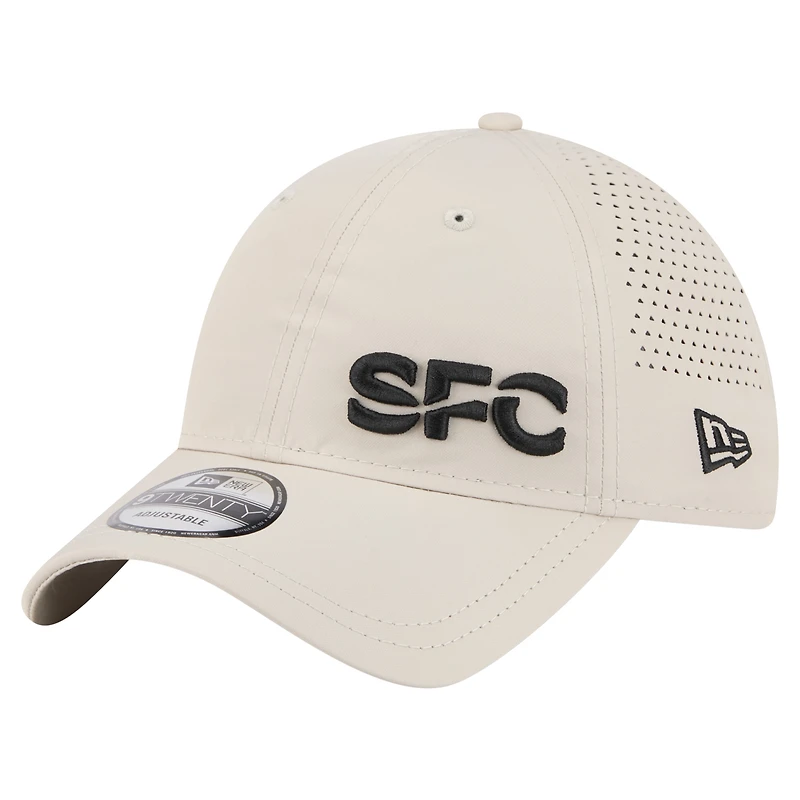 Men's New Era Tan Seattle Sounders FC Active 9TWENTY Adjustable Hat