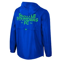 Veste zippée quart de tour Seattle Sounders FC Stadium Essentials bleue pour homme
