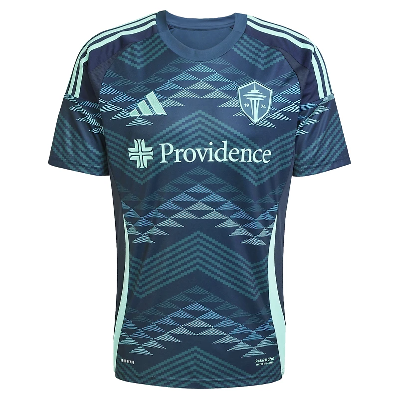 Men's adidas Albert Rusnak Blue Seattle Sounders FC 2025 The Salish Sea Kit Replica Player Jersey