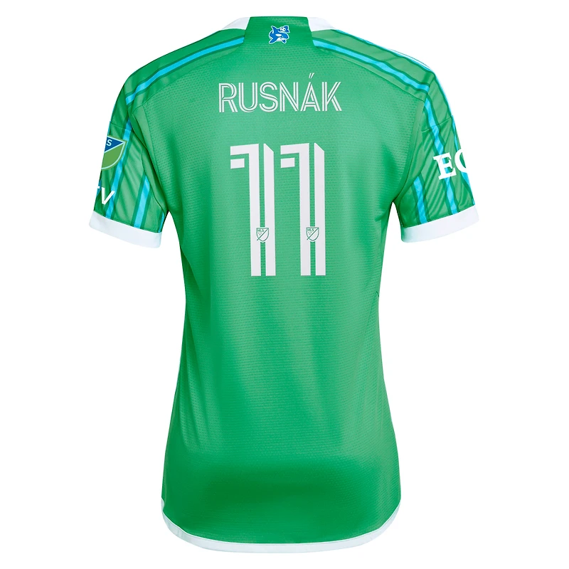 Men's adidas Albert Rusnak Green Seattle Sounders FC 2024 The Anniversary Kit Authentic Player Jersey