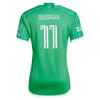 Men's adidas Albert Rusnak Green Seattle Sounders FC 2024 The Anniversary Kit Authentic Player Jersey