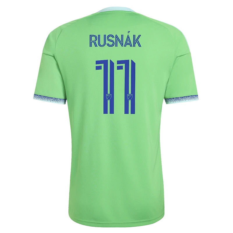 Men's adidas Albert Rusnak Rave Green Seattle Sounders FC 2026 The Evergreen State Kit Replica Jersey